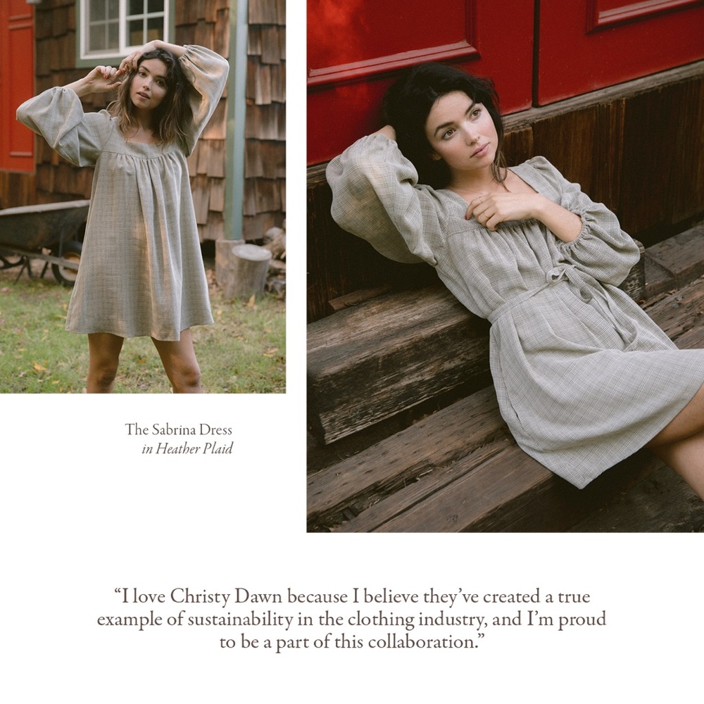 Christy Dawn Heather Plaid Sabrina Dress